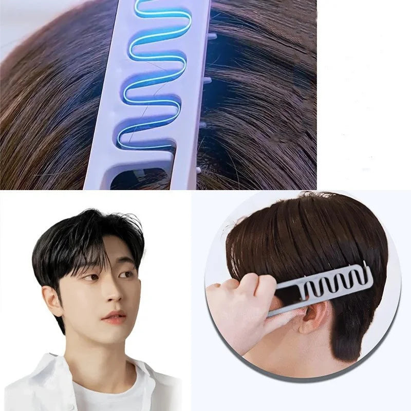 Fluffy Texture Styling Comb Volumizing Wide-Tooth Hairbrush Curling Tools Fluffy Roots Hair Seam Cover Bangs Hairdressing Comb