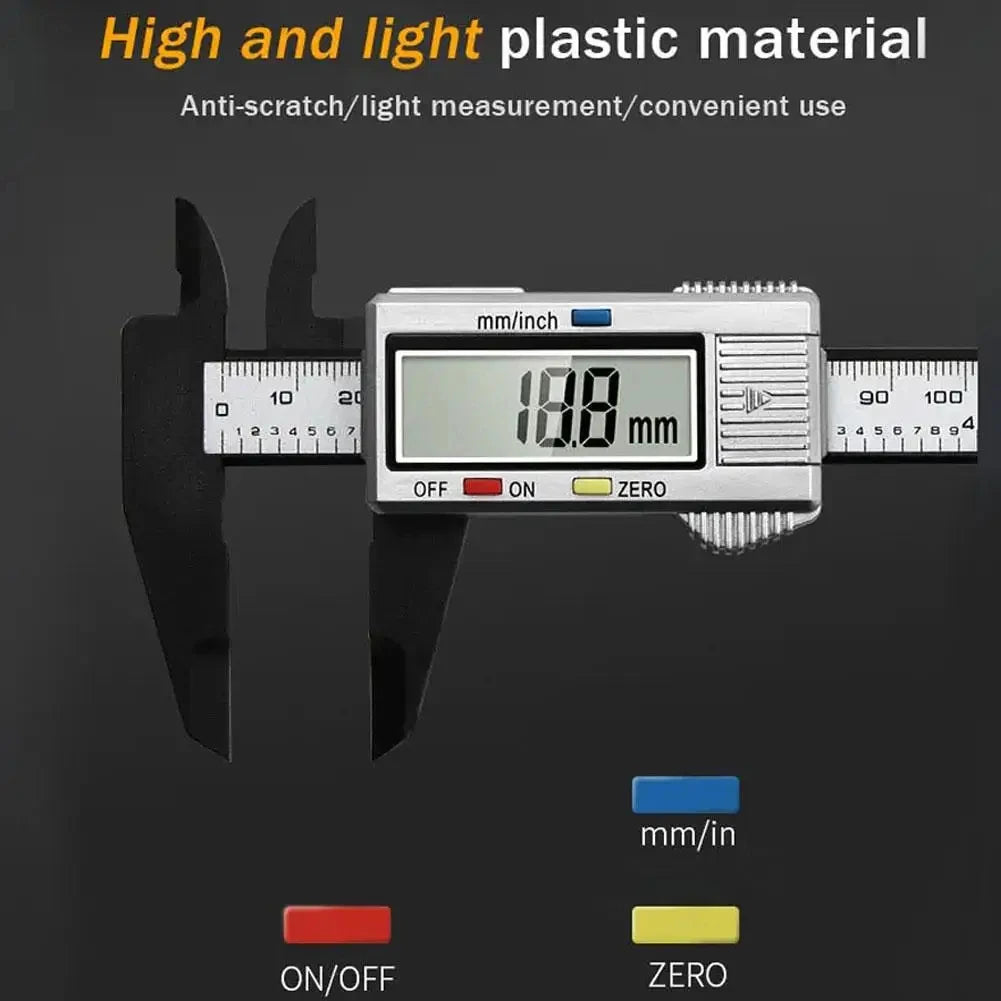 0-150mm High Strength Plastic Student Home Woodworking Gap Play Measuring Calipers Electronic Digital Calipers