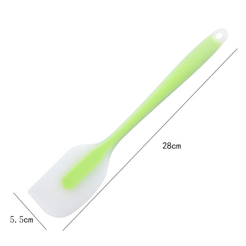 One-piece cream silicone scraper