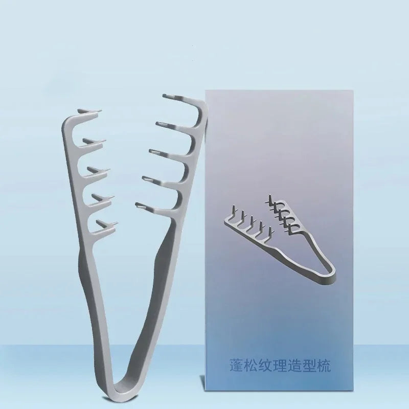 Fluffy Texture Styling Comb Volumizing Wide-Tooth Hairbrush Curling Tools Fluffy Roots Hair Seam Cover Bangs Hairdressing Comb