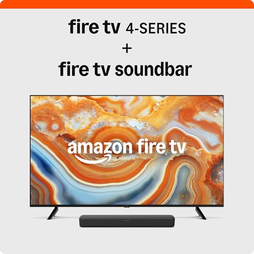 Amazon Fire TV 55" 4-Series, 2024 release, with Fire TV Soundbar