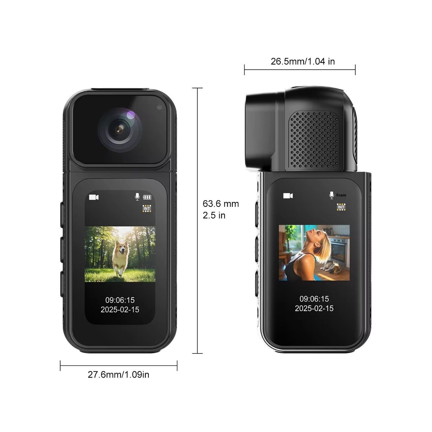 S80 2K HD Rotating Magnetic Action Camera for Cycling and Sports