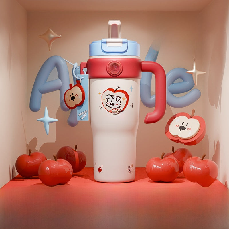 Straw Tumbler Large Capacity Ceramic Cup