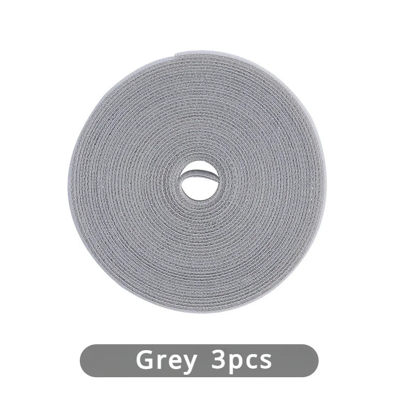 1PC 10mm 5m Data Cable Management Cable Tie Reusable Removable Multi-purpose Wire Organizer Data Cable Storage Tape Plant Fixati