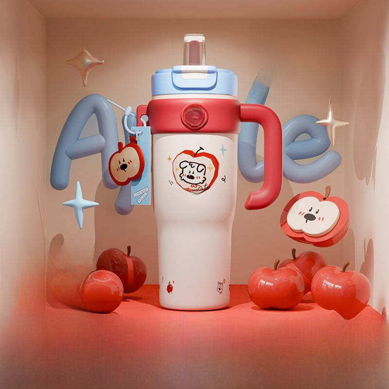 Straw Tumbler Large Capacity Ceramic Cup