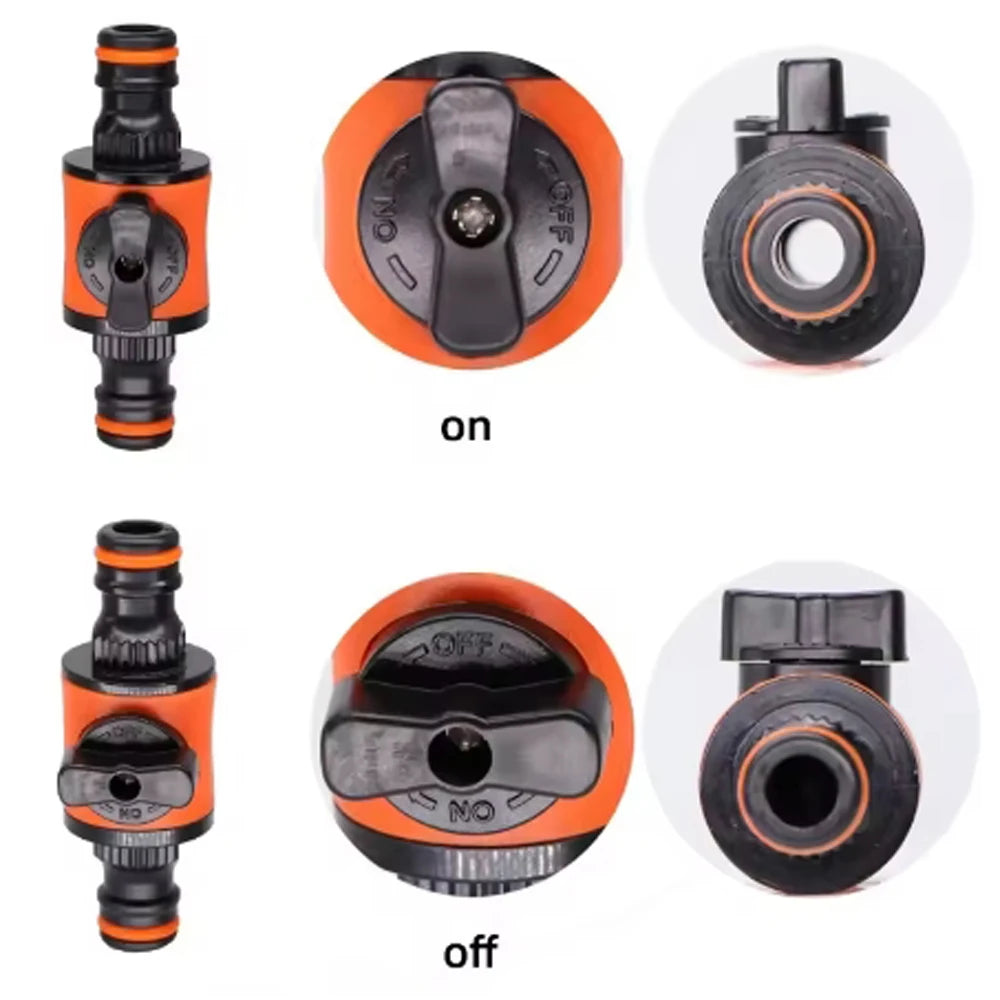 1/2PCS Garden Hose Pipe Tap Shut Off Valve Pipe Connector & Coupler for Water Stop Tap Adapter Quick Joint Water Irrigation Tool
