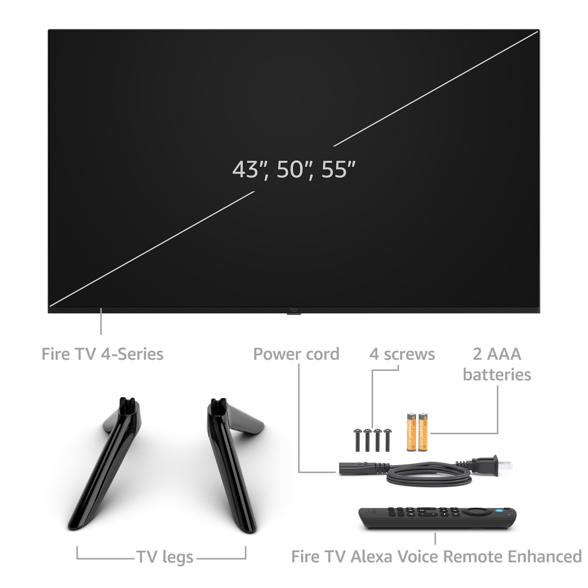 Amazon Fire TV 55" 4-Series, 2024 release, with Fire TV Soundbar