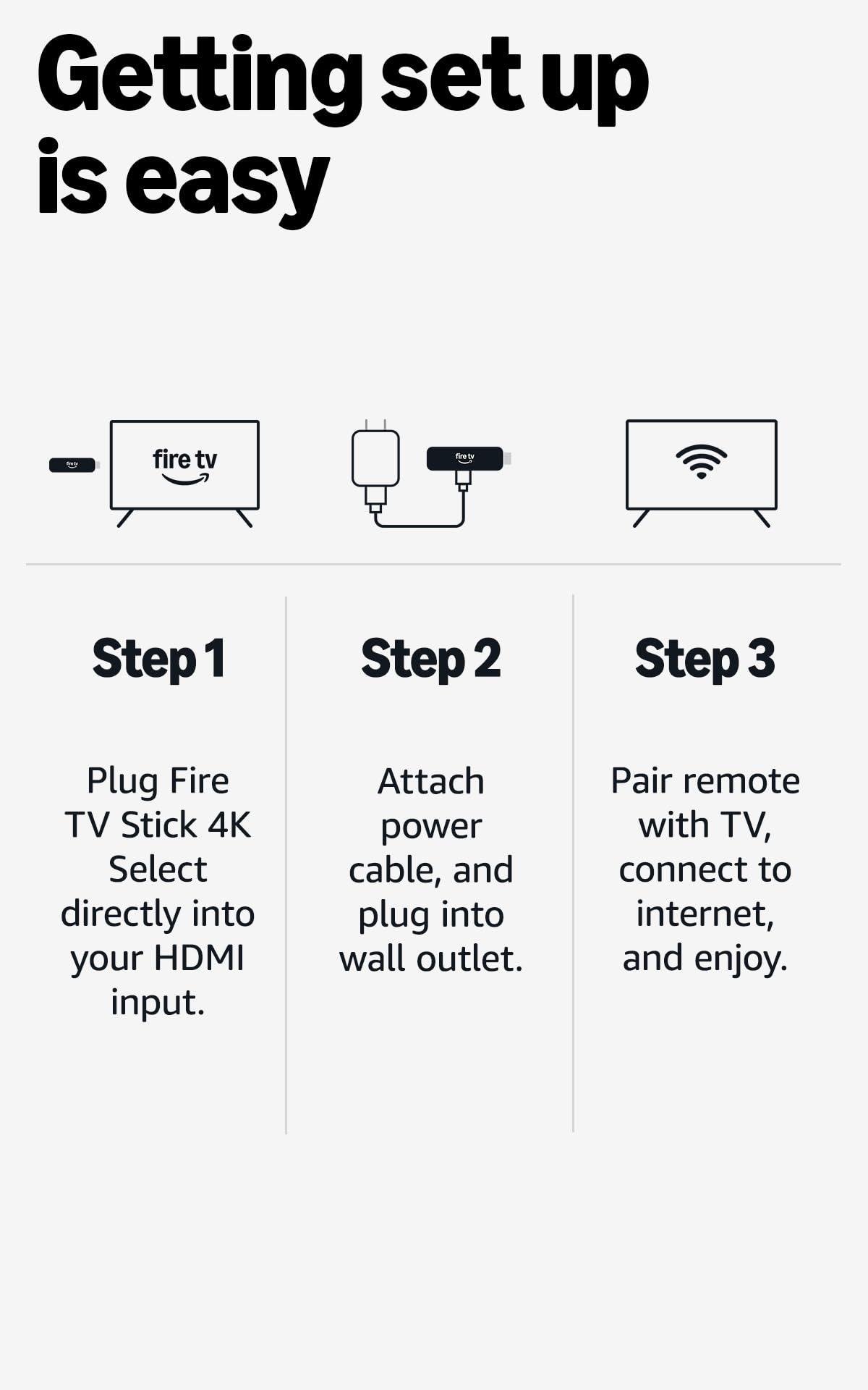 Amazon Fire TV Stick 4K Select (newest model), start streaming in 4K, AI-powered search, and free & live TV