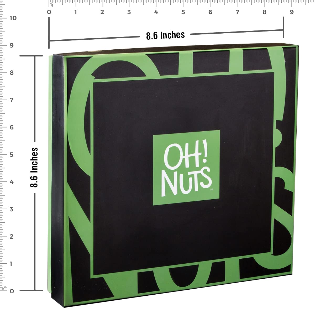 Oh! Nuts Dried Fruits and Nuts Gift Basket - Gourmet Gift Baskets - Healthy Assorted Nuts and Dried Fruit Gift Box - Crafted in USA, Sealed Fresh in Individual Packs (Green Box)