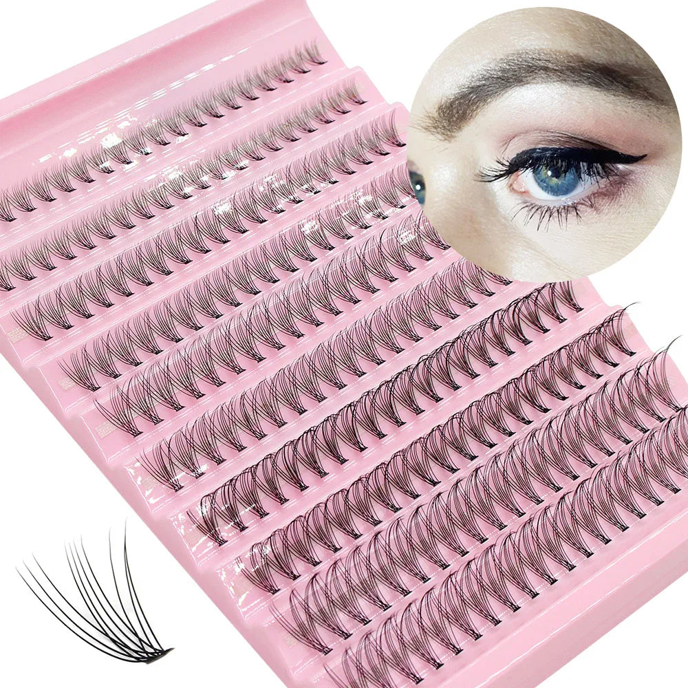Big Capacity Super Bunch DIY Cluster Lashes 8-16mm Mix Charm Style Eyelashes Extension False Eyelash Makeup Tool Russian Volume