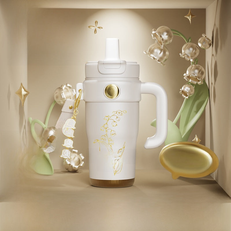 Straw Tumbler Large Capacity Ceramic Cup