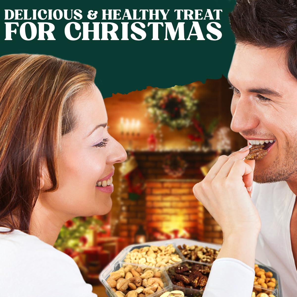 Holiday Nuts gift Basket - Gourmet Food Gift Basket With a Variety of Freshly Roasted Nuts - Beautifully Packaged Gift for Birthday, Sympathy. (Large Family Pack)