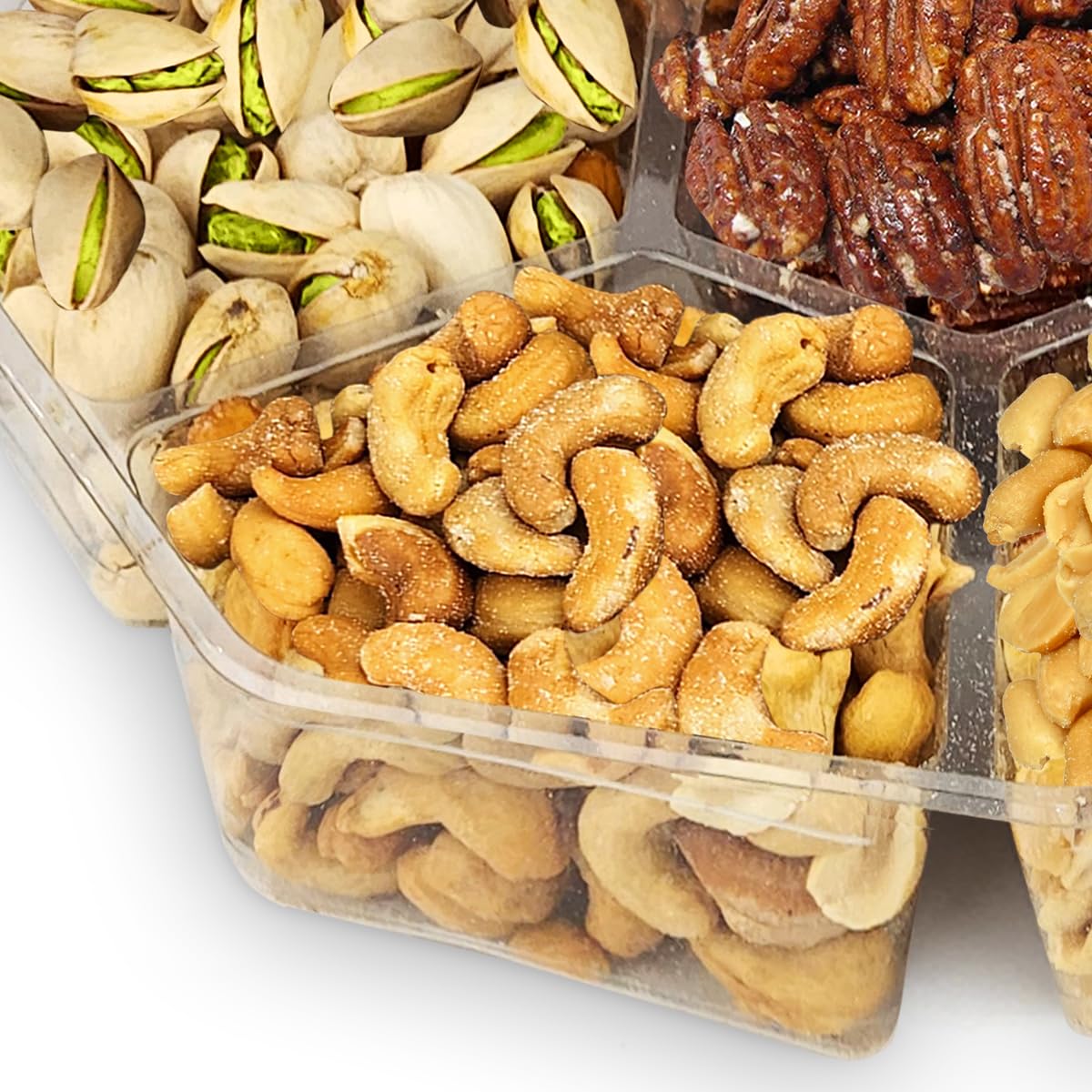 Holiday Nuts gift Basket - Gourmet Food Gift Basket With a Variety of Freshly Roasted Nuts - Beautifully Packaged Gift for Birthday, Sympathy. (Large Family Pack)
