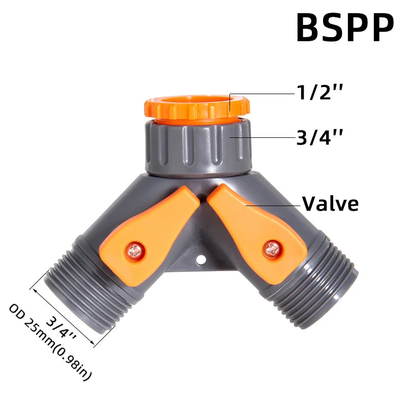1-Pcs 1/2" 3/4" 1" Garden Hose Quick Connect Adapters -EU BPS Threaded Fittings for Faucets, Spray Guns & Watering Systems