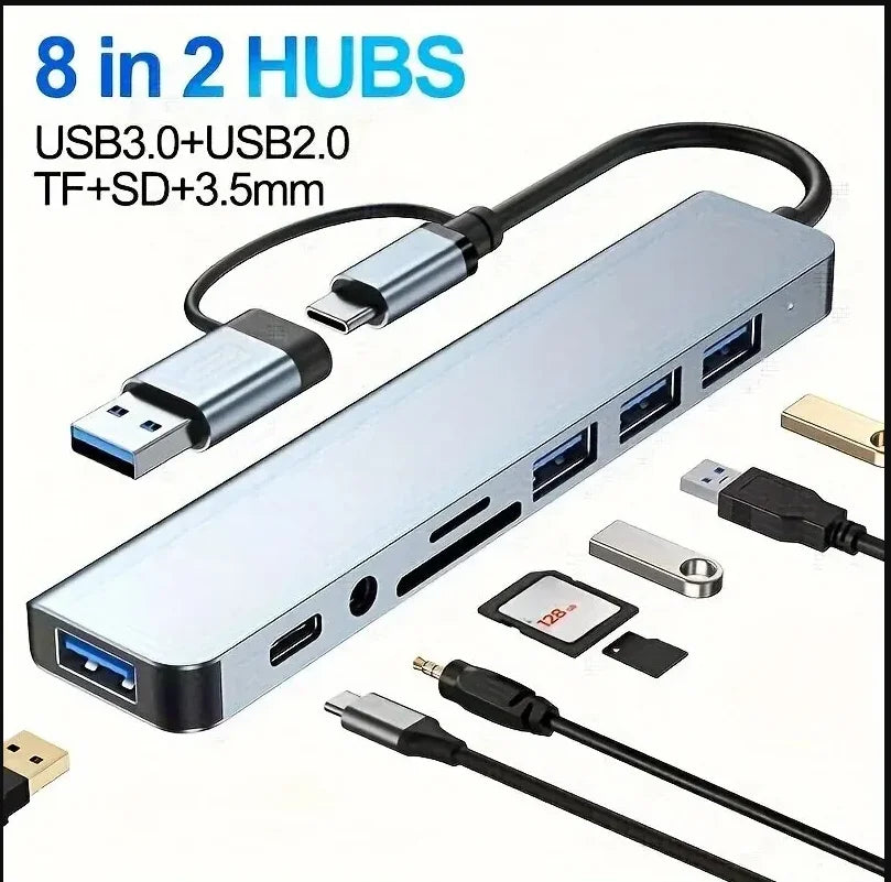 USB-C HUB Type-C Splitter Thunderbolt 3 Dock Laptop Adapter