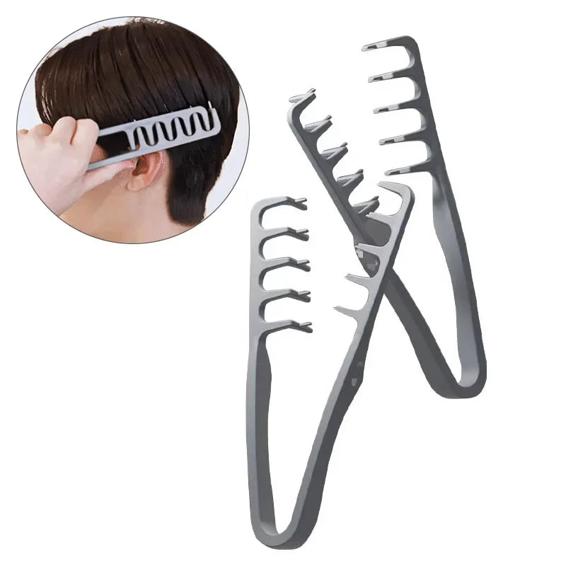 Fluffy Texture Styling Comb Volumizing Wide-Tooth Hairbrush Curling Tools Fluffy Roots Hair Seam Cover Bangs Hairdressing Comb