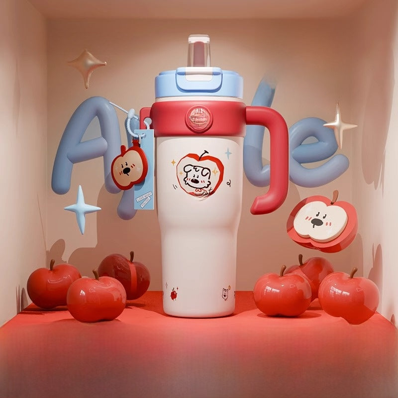 Straw Tumbler Large Capacity Ceramic Cup