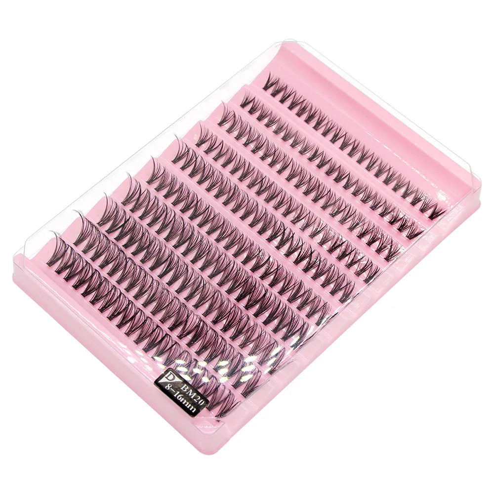 Big Capacity Super Bunch DIY Cluster Lashes 8-16mm Mix Charm Style Eyelashes Extension False Eyelash Makeup Tool Russian Volume