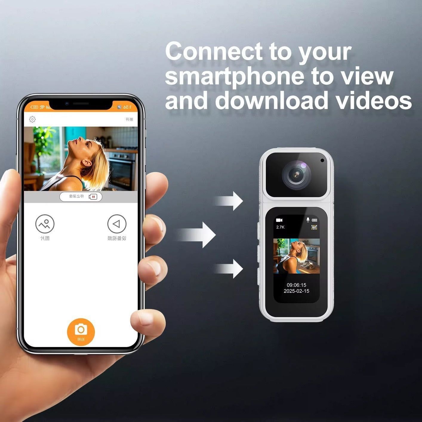 S80 2K HD Rotating Magnetic Action Camera for Cycling and Sports