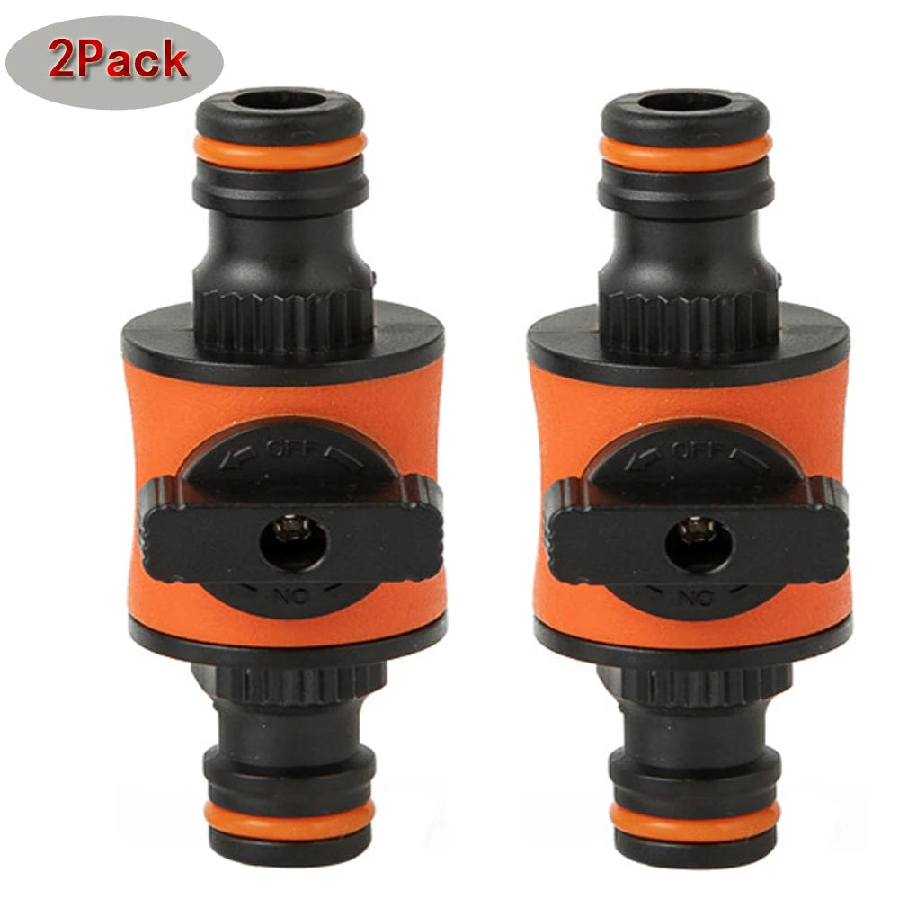 1/2PCS Garden Hose Pipe Tap Shut Off Valve Pipe Connector & Coupler for Water Stop Tap Adapter Quick Joint Water Irrigation Tool
